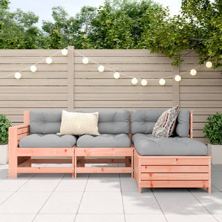 vidaXL 4 Piece Garden Sofa Set Solid Wood Douglas Fir - 3250770 - Sofa In Store