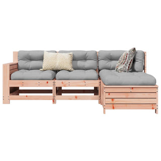 vidaXL 4 Piece Garden Sofa Set Solid Wood Douglas Fir - 3250770 - Sofa In Store