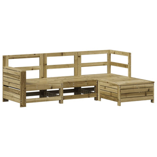 vidaXL 4 Piece Garden Sofa Set Impregnated Wood Pine - 3250771 - Sofa In Store