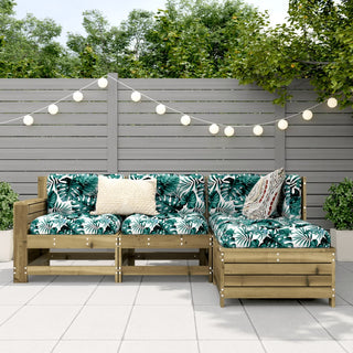 vidaXL 4 Piece Garden Sofa Set Impregnated Wood Pine - 3250771 - Sofa In Store