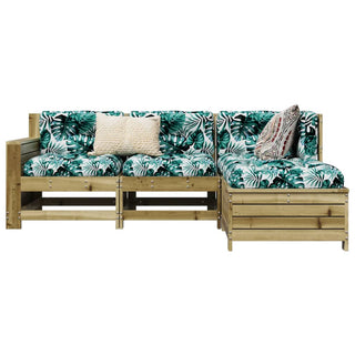 vidaXL 4 Piece Garden Sofa Set Impregnated Wood Pine - 3250771 - Sofa In Store