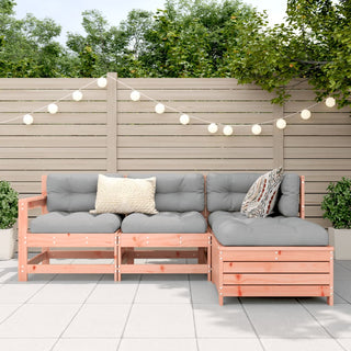 vidaXL 4 Piece Garden Sofa Set Solid Wood Douglas Fir - 3250778 - Sofa In Store