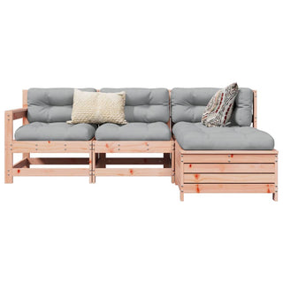 vidaXL 4 Piece Garden Sofa Set Solid Wood Douglas Fir - 3250778 - Sofa In Store