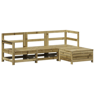 vidaXL 4 Piece Garden Sofa Set Impregnated Wood Pine - 3250779 - Sofa In Store