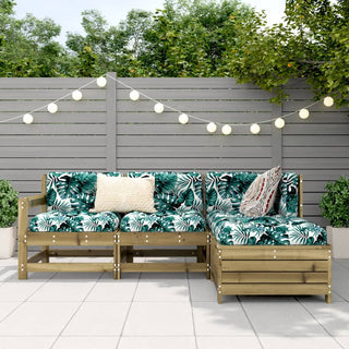 vidaXL 4 Piece Garden Sofa Set Impregnated Wood Pine - 3250779 - Sofa In Store
