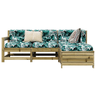 vidaXL 4 Piece Garden Sofa Set Impregnated Wood Pine - 3250779 - Sofa In Store