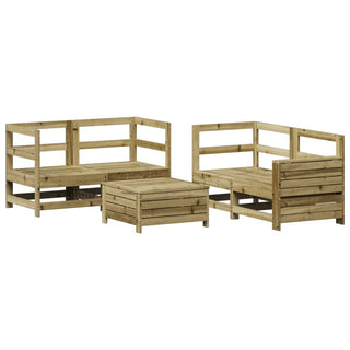 vidaXL 5 Piece Garden Sofa Set Impregnated Wood Pine - 3250815 - Sofa In Store