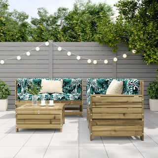 vidaXL 5 Piece Garden Sofa Set Impregnated Wood Pine - 3250815 - Sofa In Store