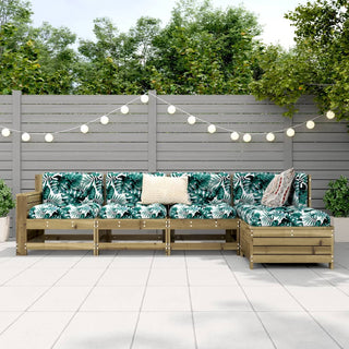 vidaXL 5 Piece Garden Sofa Set Impregnated Wood Pine - 3250831 - Sofa In Store