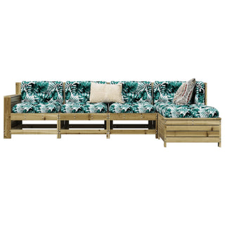 vidaXL 5 Piece Garden Sofa Set Impregnated Wood Pine - 3250831 - Sofa In Store
