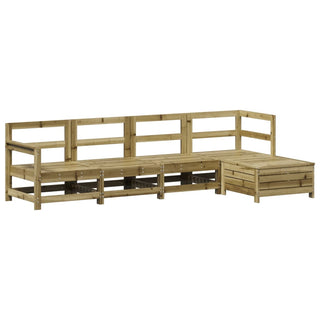 vidaXL 5 Piece Garden Sofa Set Impregnated Wood Pine - 3250847 - Sofa In Store