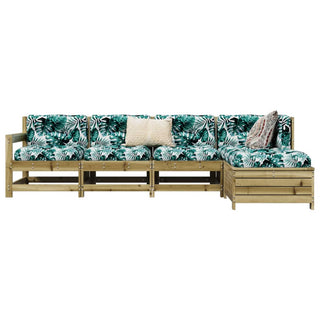 vidaXL 5 Piece Garden Sofa Set Impregnated Wood Pine - 3250847 - Sofa In Store