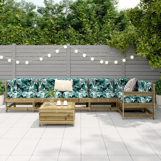 vidaXL 7 Piece Garden Sofa Set Impregnated Wood Pine - 3250883 - Sofa In Store