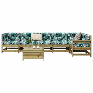 vidaXL 7 Piece Garden Sofa Set Impregnated Wood Pine - 3250883 - Sofa In Store