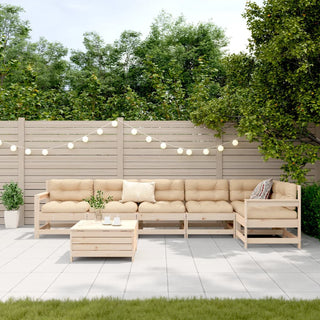 vidaXL 7 Piece Garden Sofa Set Solid Wood Pine - 3250888 - Sofa In Store