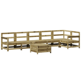vidaXL 7 Piece Garden Sofa Set Impregnated Wood Pine - 3250891 - Sofa In Store