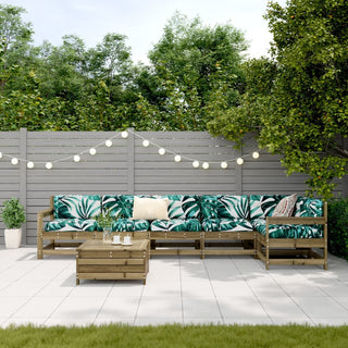 vidaXL 7 Piece Garden Sofa Set Impregnated Wood Pine - 3250891 - Sofa In Store
