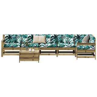 vidaXL 7 Piece Garden Sofa Set Impregnated Wood Pine - 3250891 - Sofa In Store
