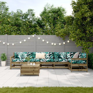vidaXL 7 Piece Garden Sofa Set Impregnated Wood Pine - 3250899 - Sofa In Store