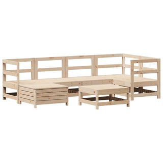 vidaXL 7 Piece Garden Sofa Set Solid Wood Pine - 3250908 - Sofa In Store