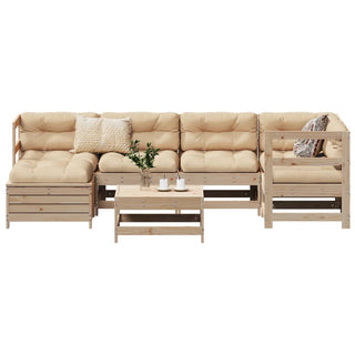 vidaXL 7 Piece Garden Sofa Set Solid Wood Pine - 3250908 - Sofa In Store