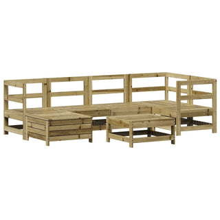 vidaXL 7 Piece Garden Sofa Set Impregnated Wood Pine - 3250911 - Sofa In Store