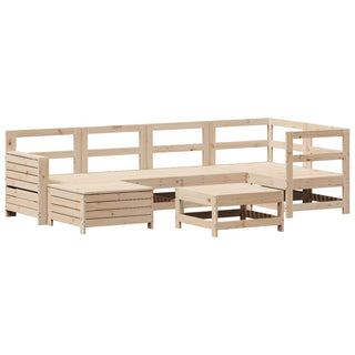 vidaXL 7 Piece Garden Sofa Set Solid Wood Pine - 3250916 - Sofa In Store