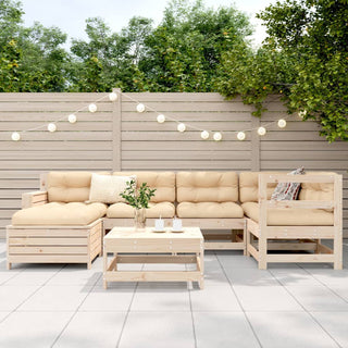 vidaXL 7 Piece Garden Sofa Set Solid Wood Pine - 3250916 - Sofa In Store