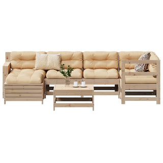 vidaXL 7 Piece Garden Sofa Set Solid Wood Pine - 3250916 - Sofa In Store