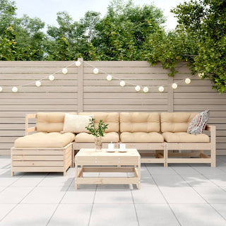 vidaXL 6 Piece Garden Sofa Set Solid Wood Pine - 3250924 - Sofa In Store