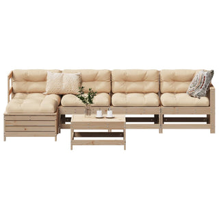 vidaXL 6 Piece Garden Sofa Set Solid Wood Pine - 3250924 - Sofa In Store