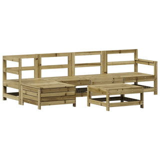 vidaXL 6 Piece Garden Sofa Set Impregnated Wood Pine - 3250927 - Sofa In Store