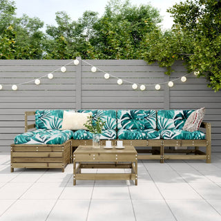 vidaXL 6 Piece Garden Sofa Set Impregnated Wood Pine - 3250927 - Sofa In Store