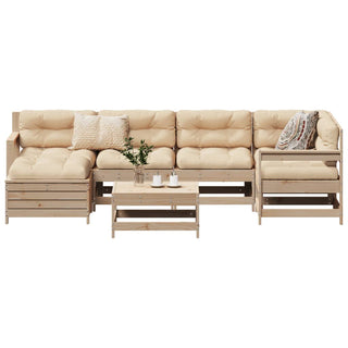 vidaXL 7 Piece Garden Sofa Set Solid Wood Pine - 3250932 - Sofa In Store