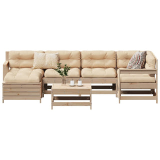 vidaXL 7 Piece Garden Sofa Set Solid Wood Pine - 3250940 - Sofa In Store