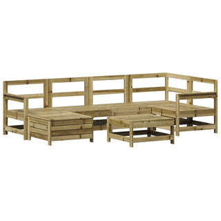 vidaXL 7 Piece Garden Sofa Set Impregnated Wood Pine - 3250943 - Sofa In Store