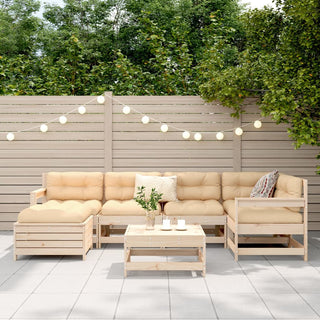 vidaXL 7 Piece Garden Sofa Set Solid Wood Pine - 3250956 - Sofa In Store