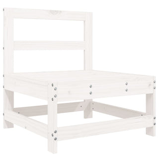 vidaXL 7 Piece Garden Sofa Set White Solid Wood Pine - 3250957 - Sofa In Store