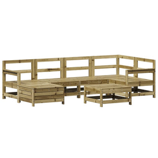vidaXL 7 Piece Garden Sofa Set Impregnated Wood Pine - 3250959 - Sofa In Store