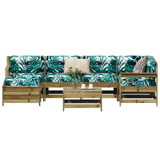 vidaXL 7 Piece Garden Sofa Set Impregnated Wood Pine - 3250959 - Sofa In Store