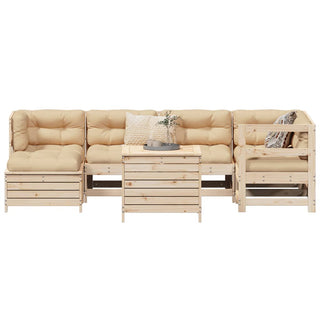 vidaXL 7 Piece Garden Sofa Set Solid Wood Pine - 3250964 - Sofa In Store