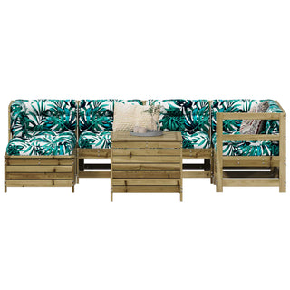 vidaXL 7 Piece Garden Sofa Set Impregnated Wood Pine - 3250967 - Sofa In Store