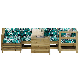 vidaXL 7 Piece Garden Sofa Set Impregnated Wood Pine - 3250971 - Sofa In Store