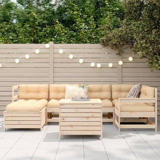 vidaXL 7 Piece Garden Sofa Set Solid Wood Pine - 3250972 - Sofa In Store