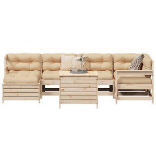 vidaXL 7 Piece Garden Sofa Set Solid Wood Pine - 3250972 - Sofa In Store