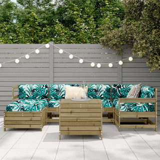 vidaXL 7 Piece Garden Sofa Set Impregnated Wood Pine - 3250975 - Sofa In Store