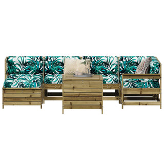 vidaXL 7 Piece Garden Sofa Set Impregnated Wood Pine - 3250975 - Sofa In Store