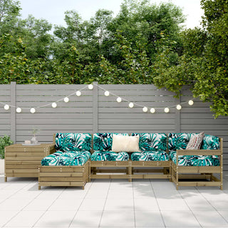 vidaXL 7 Piece Garden Sofa Set Impregnated Wood Pine - 3250979 - Sofa In Store