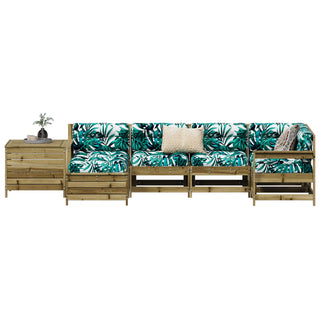 vidaXL 7 Piece Garden Sofa Set Impregnated Wood Pine - 3250979 - Sofa In Store
