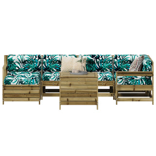 vidaXL 7 Piece Garden Sofa Set Impregnated Wood Pine - 3250987 - Sofa In Store
